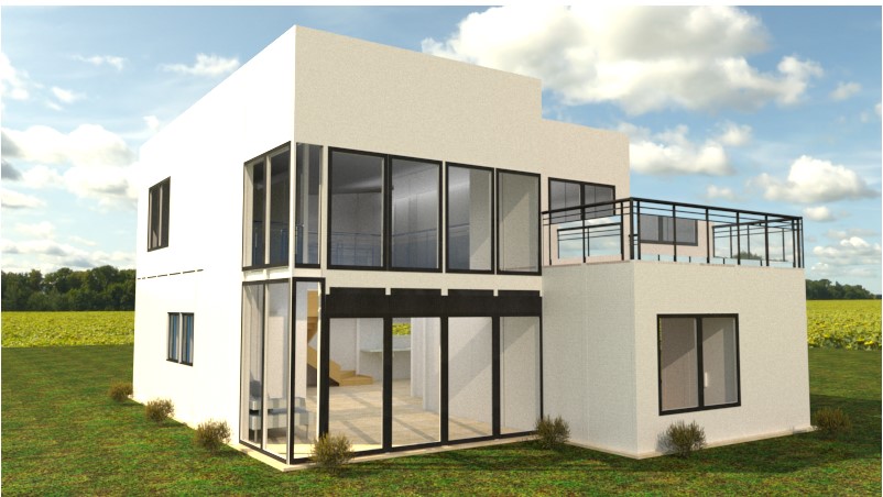 Casa Cúbica Mediterránea 176.5 m2